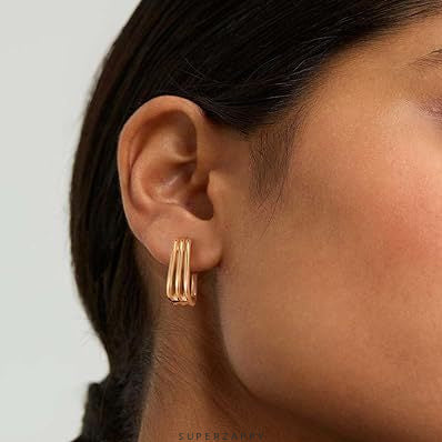 Geometric Multilayer  Earrings