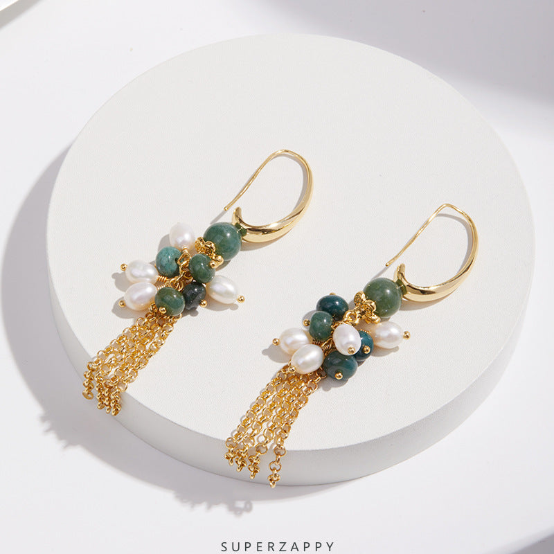 Vintage Style Princess Serie Baroque Freshwater Pearl Earrings