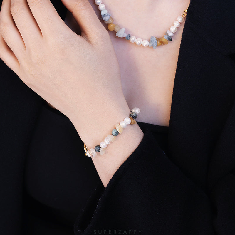 Princess Serie Vintage Baroque Irregular Freshwater Pearl Bracelet