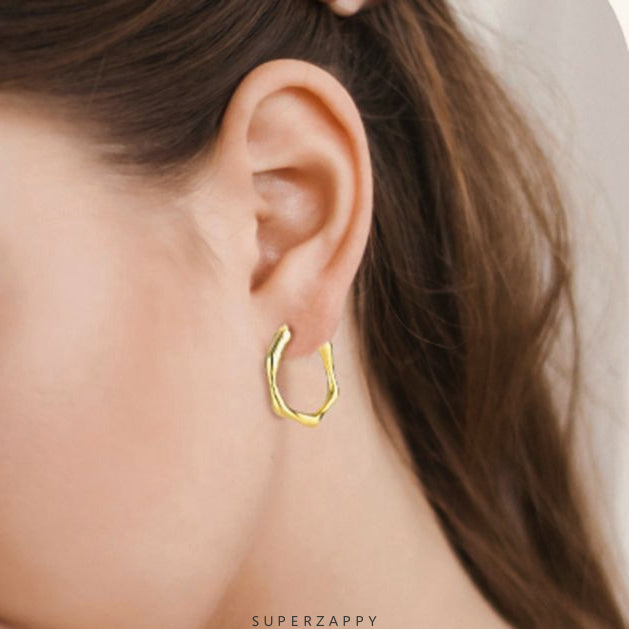 Geometric Round Irregular Earrings