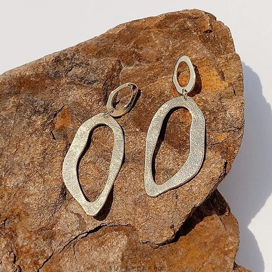 Geometric Luxury Brushed Earrings