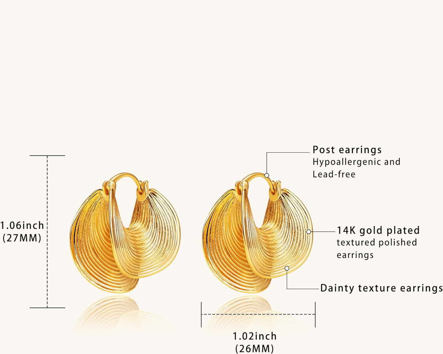 Niche Geometric Spiral Clip-On Earrings | Indie Style