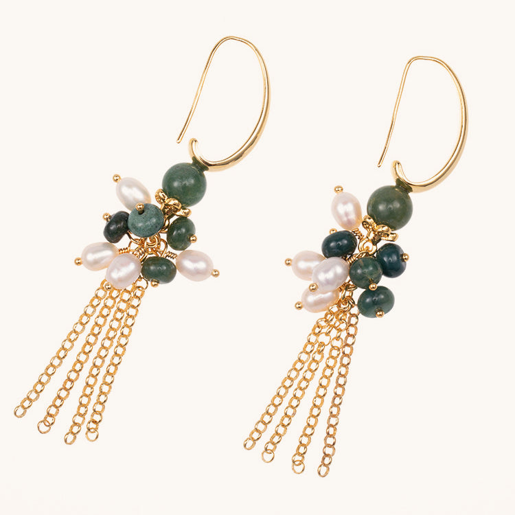 Vintage Style Princess Serie Baroque Freshwater Pearl Earrings