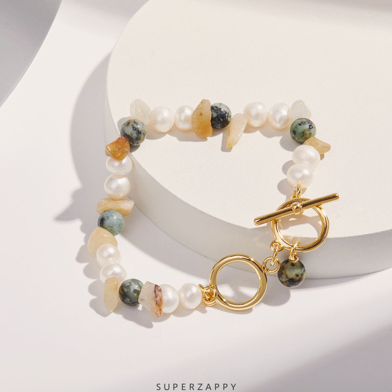 Princess Serie Vintage Baroque Irregular Freshwater Pearl Bracelet