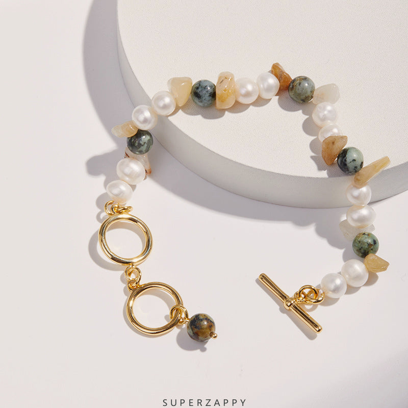 Princess Serie Vintage Baroque Irregular Freshwater Pearl Bracelet