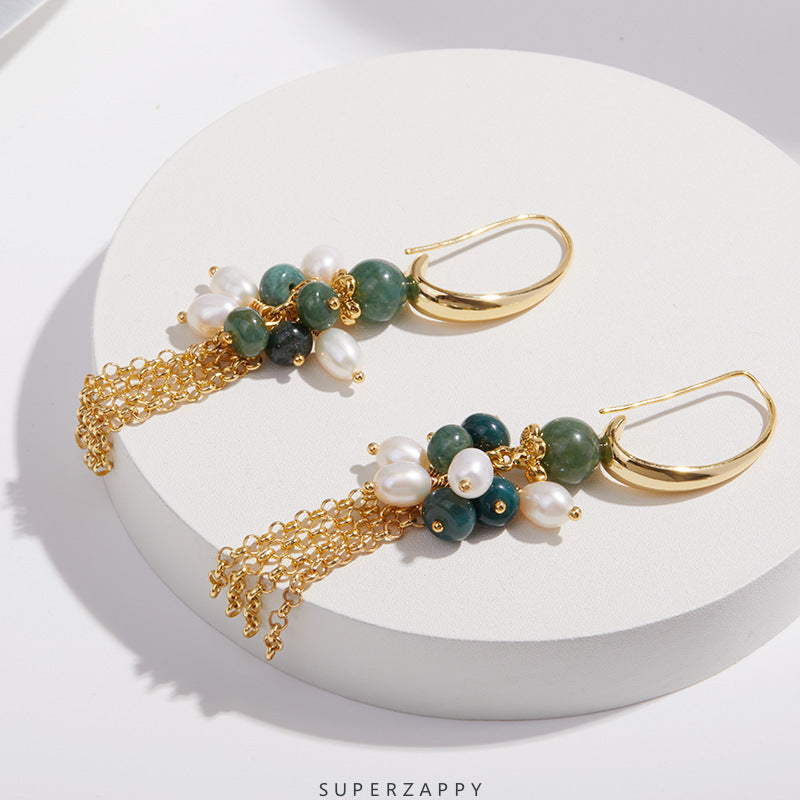 Vintage Style Princess Serie Baroque Freshwater Pearl Earrings