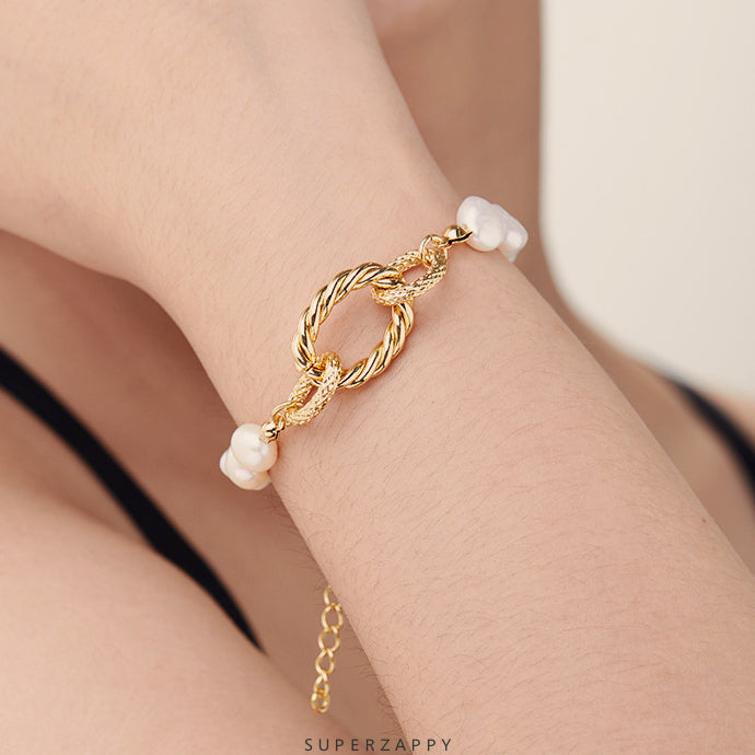 Baroque French Freshwater Pearl Bracelet