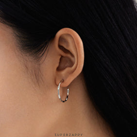 Geometric Irregular C-Shaped Earrings