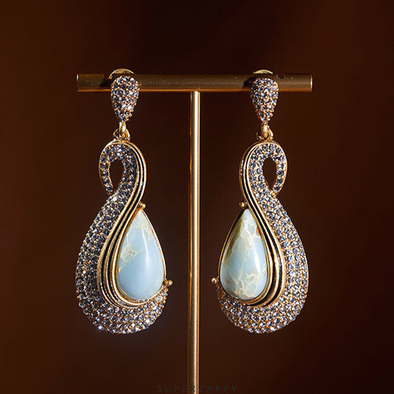 Blue Drop Earrings