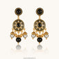 Black Tear Rosa Sunflower Earrings