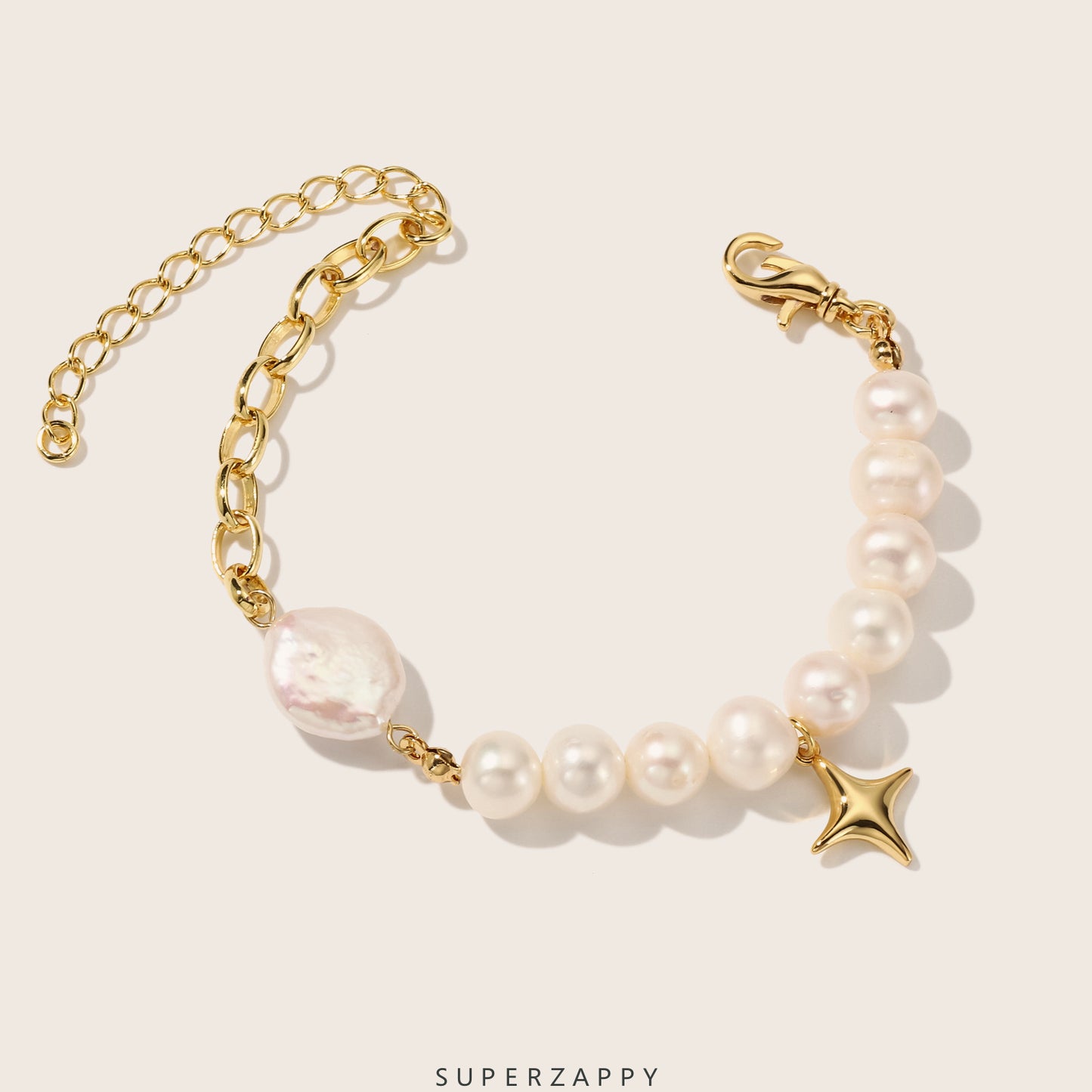 Baroque Freshwater Pearl Star Bracelet