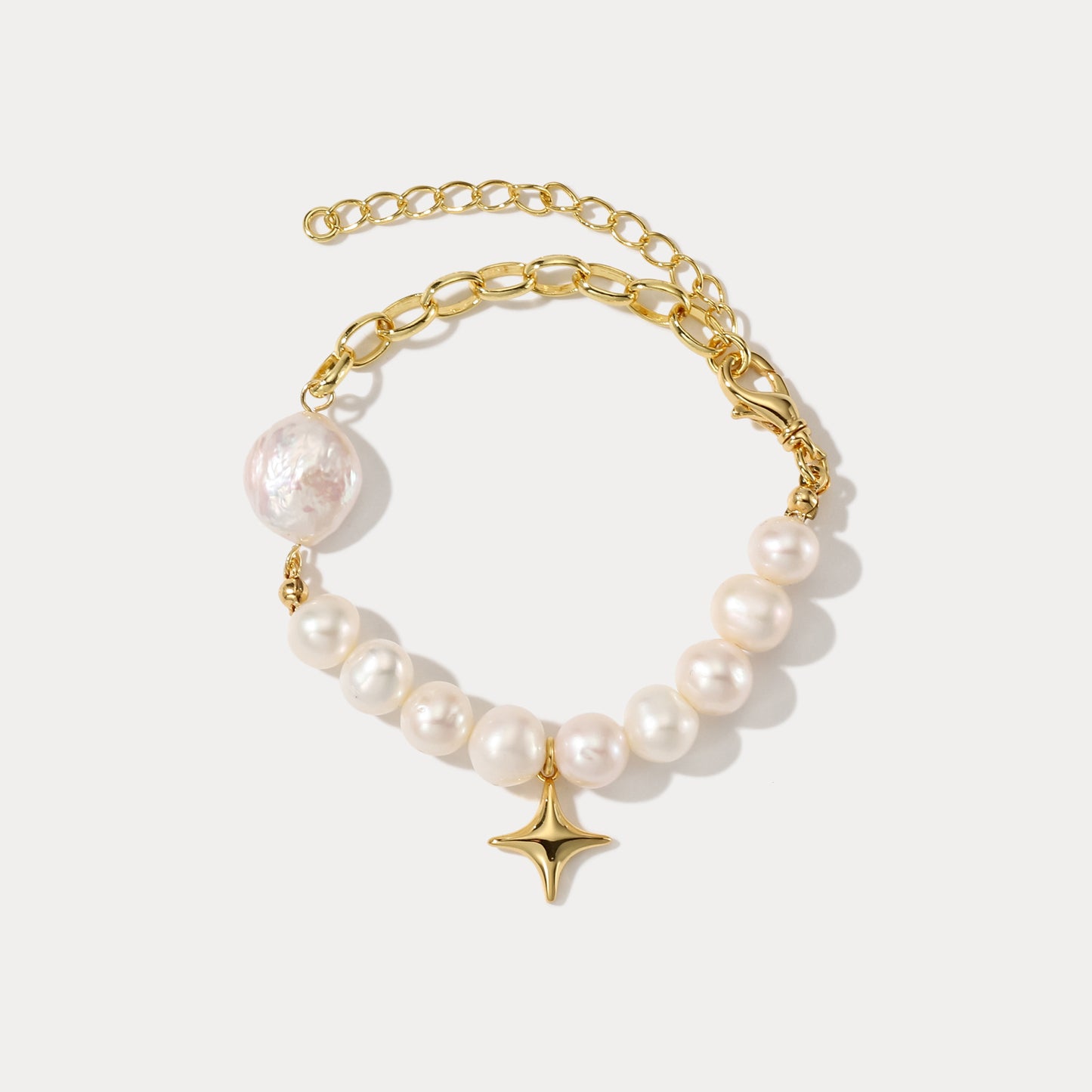 Baroque Freshwater Pearl Star Bracelet