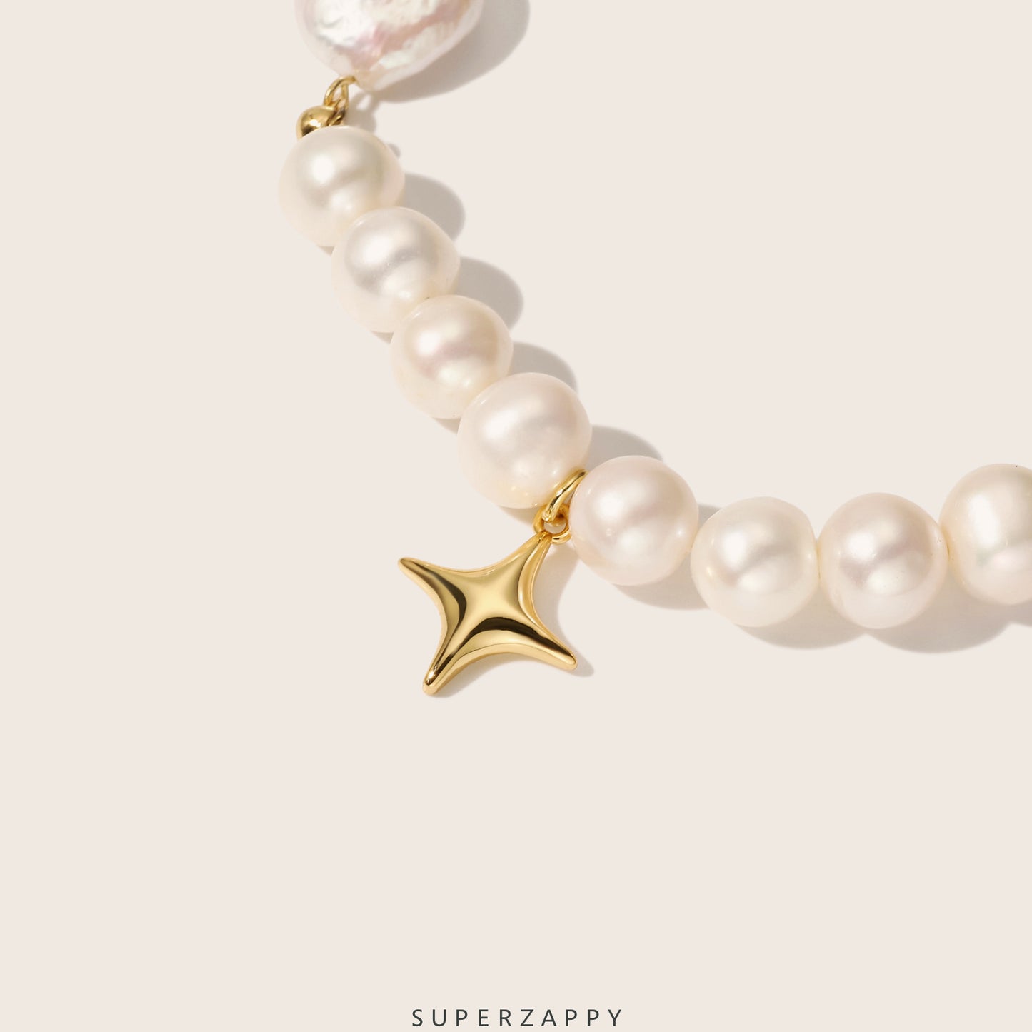 Baroque Freshwater Pearl Star Bracelet