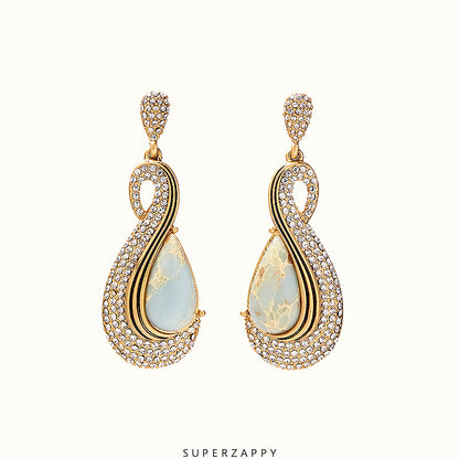 Blue Drop Earrings