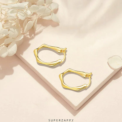 Geometric Round Irregular Earrings