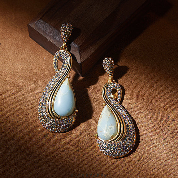 Blue Drop Earrings