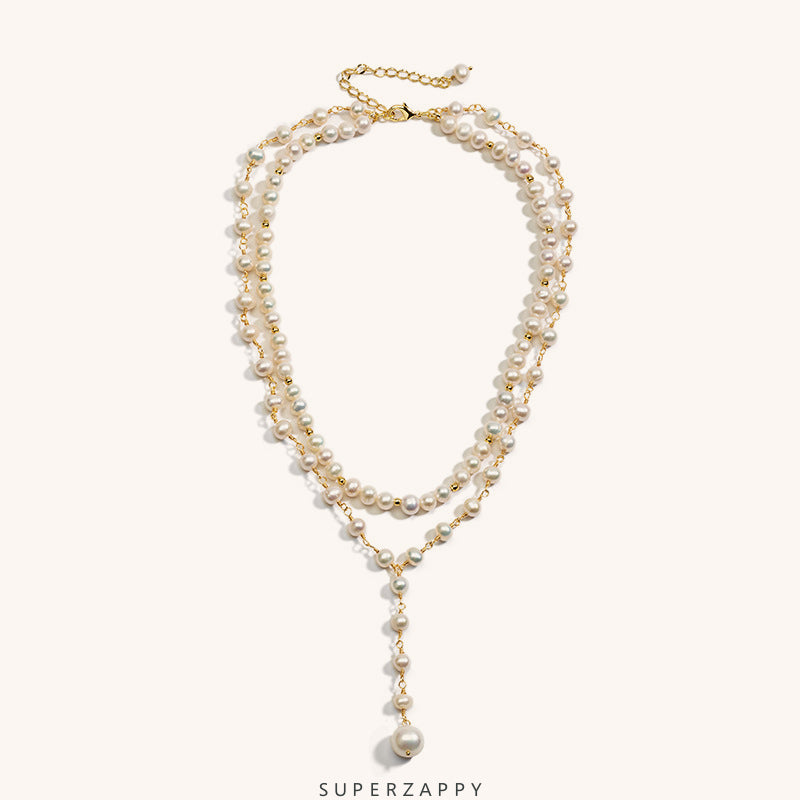 Baroque Freshwater Pearl Queen Double-Layer Necklace