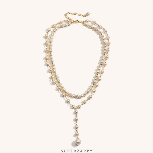 Baroque Freshwater Pearl Queen Double-Layer Necklace