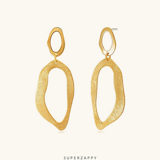 Geometric Luxury Brushed Earrings