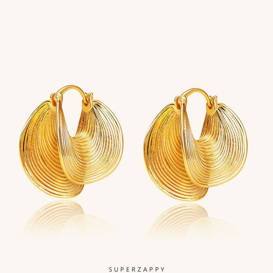 Niche Geometric Spiral Clip-On Earrings | Indie Style